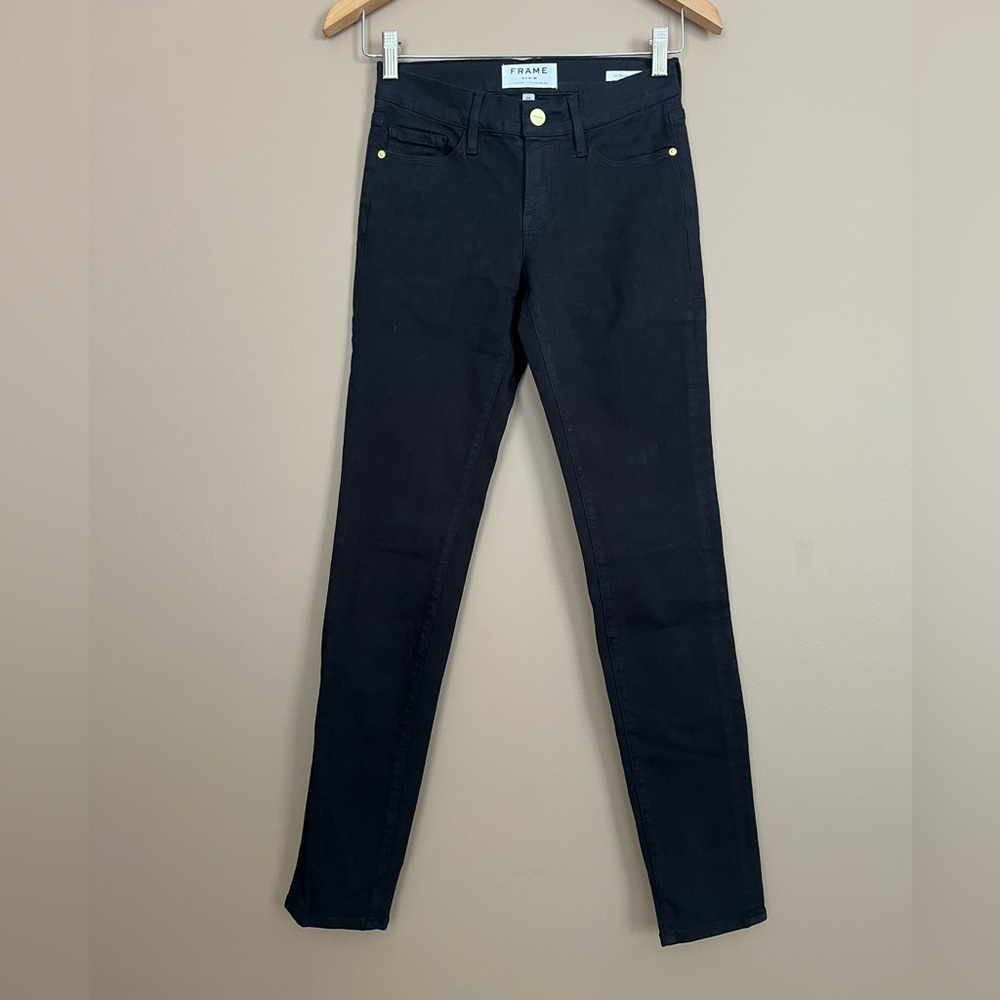 {FRAME} Le Skinny de Jeanne Skinny Jeans in Black - Womens 24